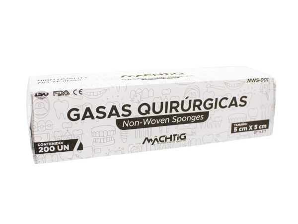 Gasas Quirúrgicas Non Woven 5x5 Machtig