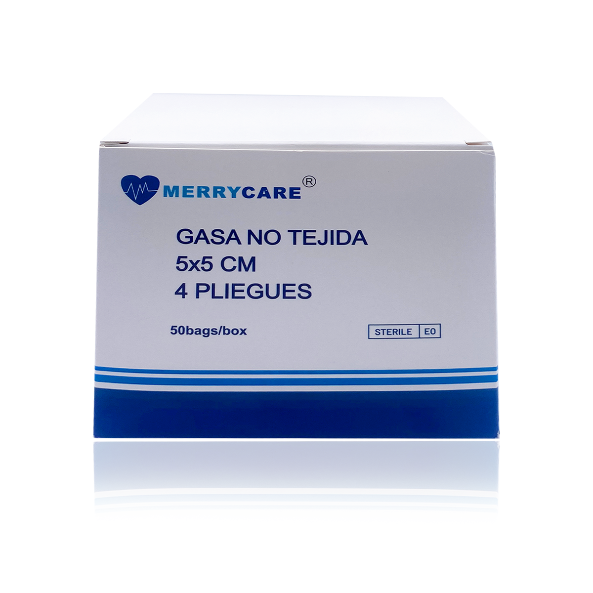 Gasa no tejida estéril MerryCare 5 × 5 cm
