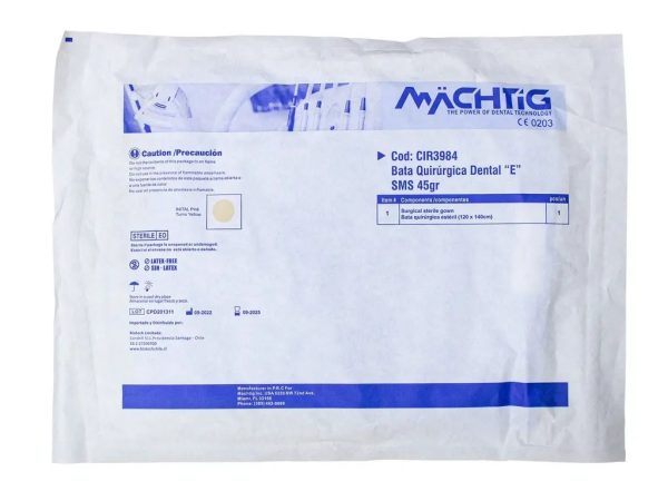 Bata quirúrgica dental estéril “E” MACH‑TG