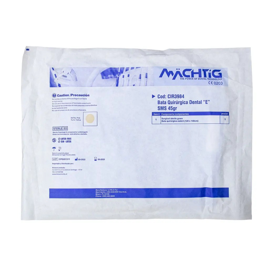 Bata quirúrgica dental estéril “E” MACH‑TG
